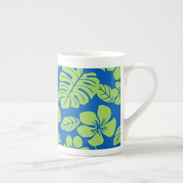 TAZA DE PORCELANA BIKINI ROSA (AZUL/VERDE) HUESO CHINA MUG (Derecha)
