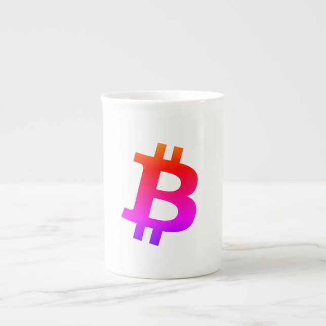 Taza De Porcelana Bitcoin Miami (Frente)