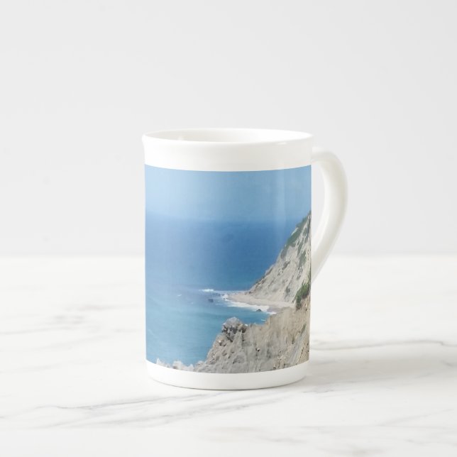 Taza De Porcelana Block Island Bluffs - Isla Block, Isla Rhode (Derecha)