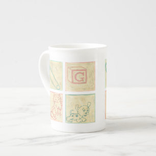 Taza De Porcelana Bloques de imágenes para bebés por Chariklia Zarri