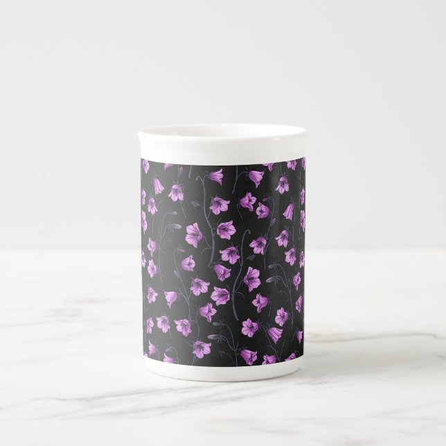 Taza De Porcelana Bluebells, Harebells, Bellflowers 2 (Frente)