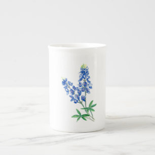 Taza De Porcelana Bluebonnets de color agua