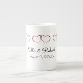 Taza De Porcelana Boda monogramado o Mug de especialidad de aniversa