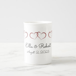 Taza De Porcelana Boda monogramado o Mug de especialidad de aniversa