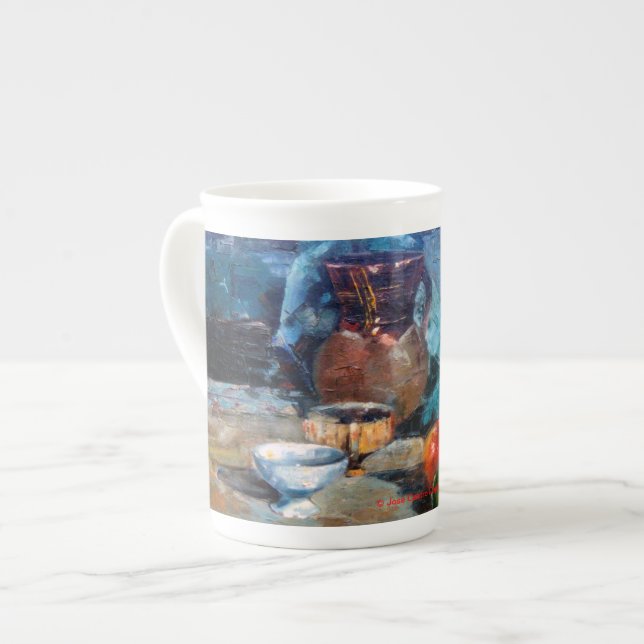 Taza De Porcelana Bodegón a espátula (Izquierda)