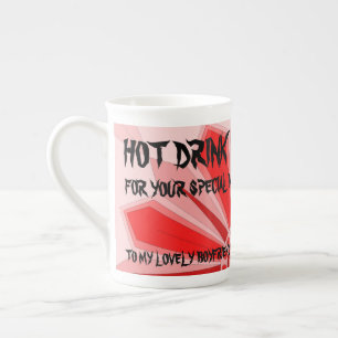 TAZA DE PORCELANA BOMBA DE BEBIDA CALIENTE PARA BOYFRIND