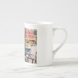 TAZA DE PORCELANA BOMBA DE CORAZÓN DE RAÍZ