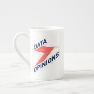 Taza de porcelana Bone China DATA > OPINIONES   Ta