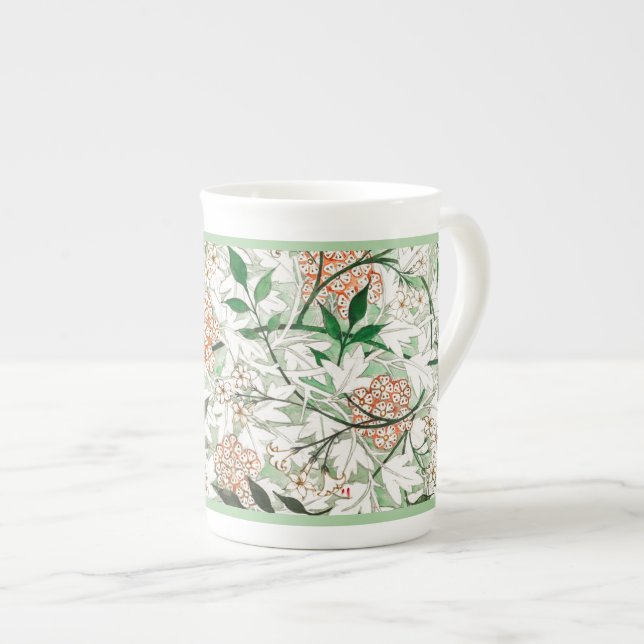 TAZA DE PORCELANA BONE CHINA MUG : WILLIAM MORRIS : JASMINE (Derecha)