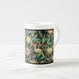 TAZA DE PORCELANA BONE CHINA MUG : WILLIAM MORRIS : POMEGRANADOS