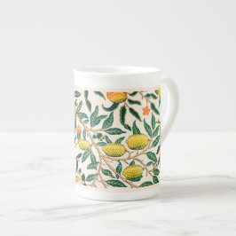 TAZA DE PORCELANA BONE CHINA MUG : WILLIAM MORRIS : POMEGRANADOS