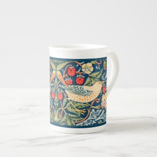 TAZA DE PORCELANA BONE CHINA MUG : WILLIAM MORRIS STRAWBERRY THIEVES