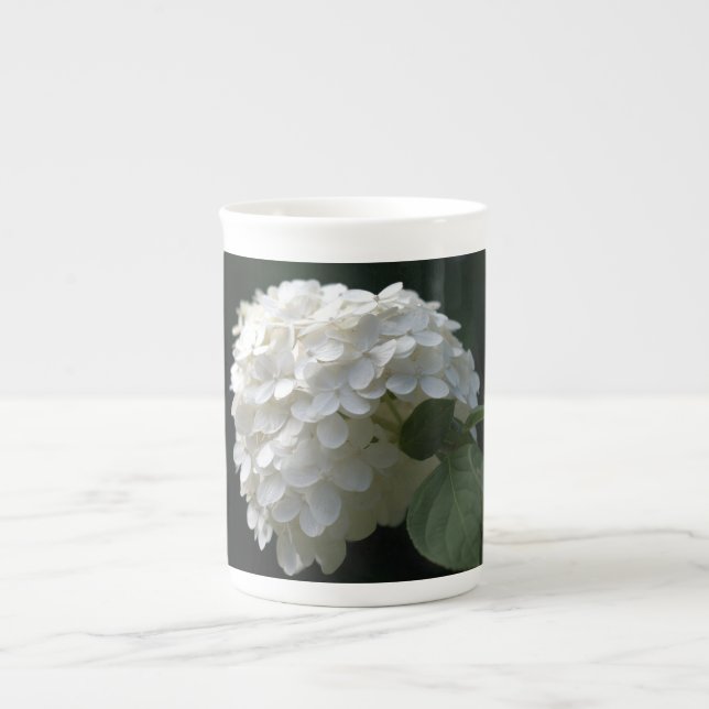 Taza De Porcelana Bonito Lime Hydrangea Mug (Frente)