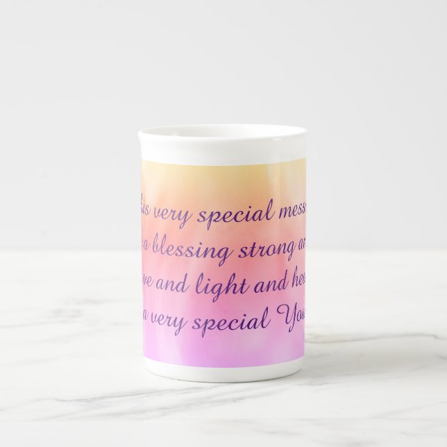 Taza De Porcelana Bonito Obtener Bien Poema (Frente)