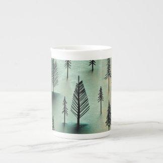Taza De Porcelana Bosque de invierno