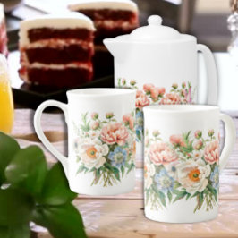 Taza De Porcelana Bouquet de flores en los momentos de primavera
