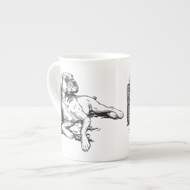 Taza De Porcelana boxeador (Izquierda)