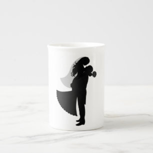 TAZA DE PORCELANA BRIDE Y GROOM