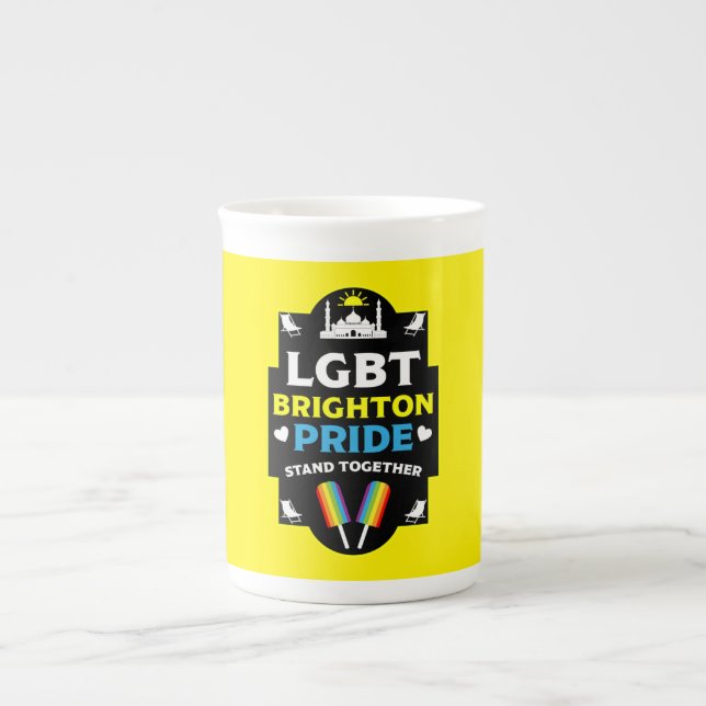 Taza De Porcelana Brighton y Hove orgullo (Frente)