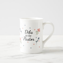 Taza De Porcelana Bromas sobre el pastor: Esposa del pastor huele a 