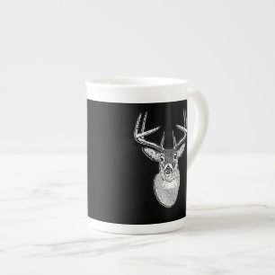 Taza De Porcelana Buck on Black White Tail Deer