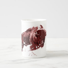 Taza De Porcelana Búfalo - Bison