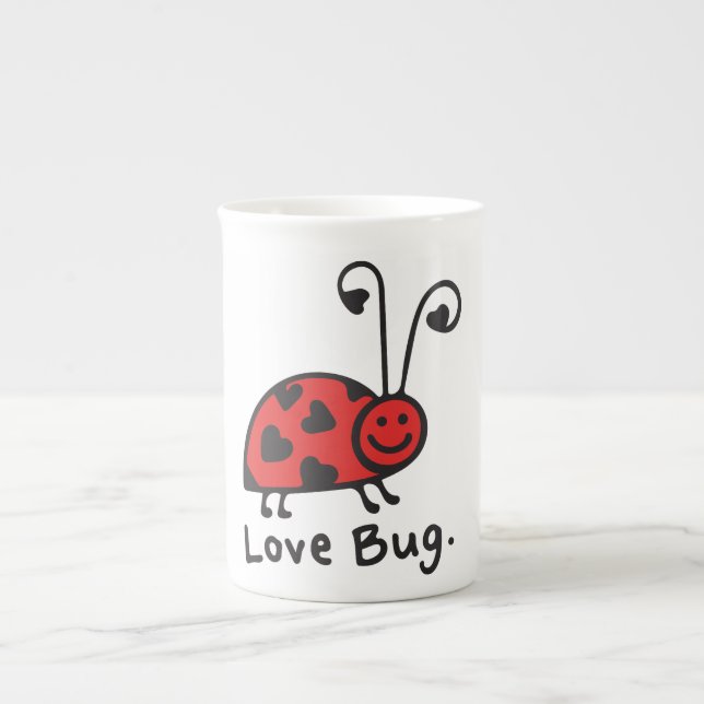 Taza De Porcelana Bug de amor (Frente)