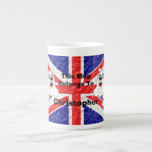 Taza De Porcelana Bulldog británico