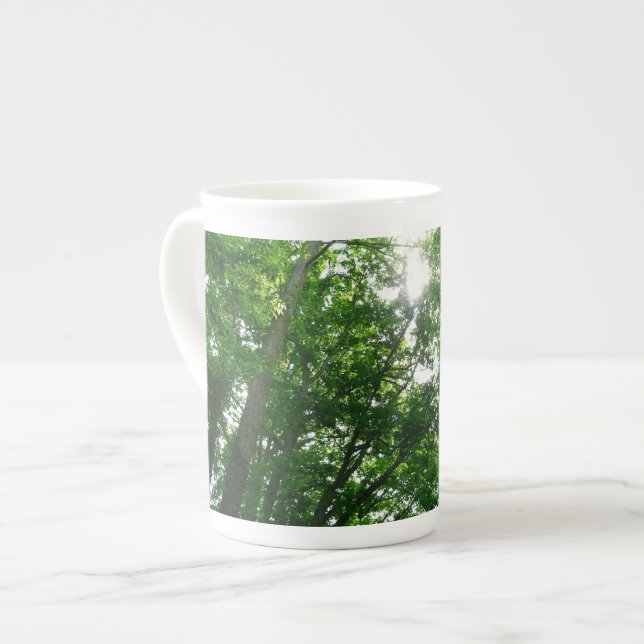 Taza De Porcelana Buscando árboles de verano (Izquierda)