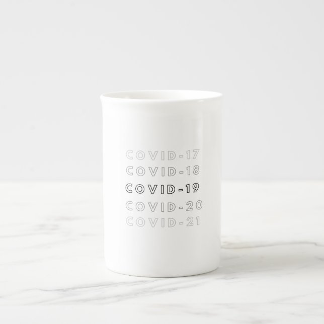Taza De Porcelana c o v i d (Frente)
