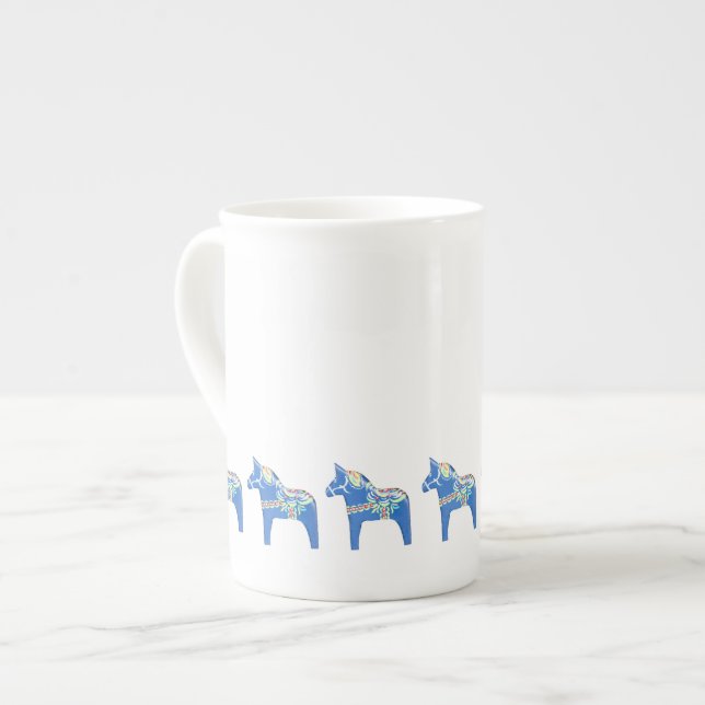 Taza De Porcelana Caballos Dala (Izquierda)