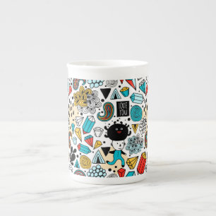 Taza De Porcelana Cabeza loca