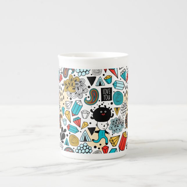 Taza De Porcelana Cabeza loca (Frente)