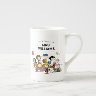 Taza De Porcelana Cacahuetes   La pandilla más grande del profesorad