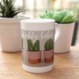 Taza De Porcelana Cactus Cactus Cita Planta Lover Bone China Mug