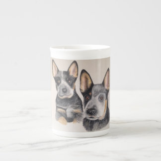 Taza De Porcelana Café de China del perrito/taza de té finos