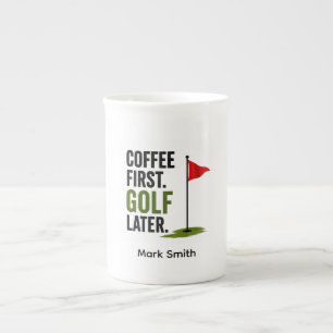 Taza De Porcelana Café diario de golf 