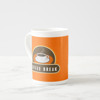 Taza De Porcelana Café Romper Copa de Naranja Cafe Hueso Bone China