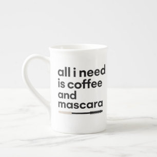 Taza De Porcelana Café y Mascara