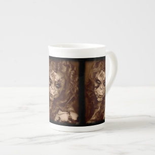Taza De Porcelana Caída y bella decadencia