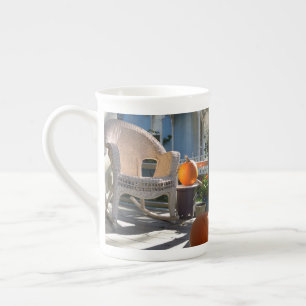 Taza De Porcelana Calabazas y rockero de mimbre - Viñedo de Martha