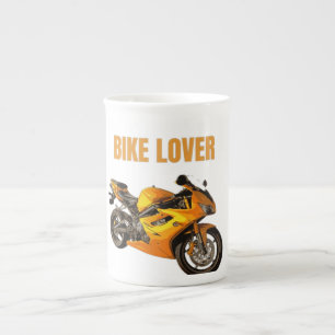 Taza De Porcelana Camiseta de Motocicleta para Amante de Bicicletas