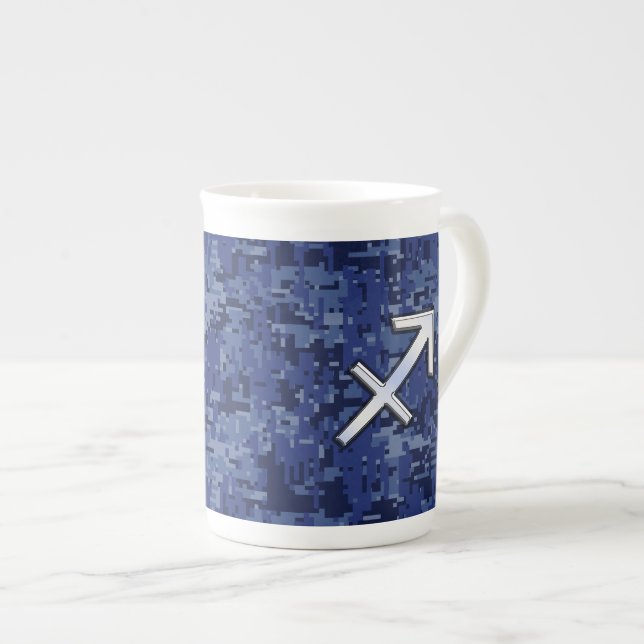 Taza De Porcelana Camo digital de la Marina de Rótulo Zodiac Sagitta (Derecha)