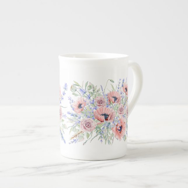 Taza De Porcelana Campos de Provenza Bouquet (Derecha)