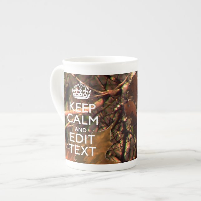 Taza De Porcelana Camuflaje de Deep Woods Mantengan la calma Ten Tu  (Izquierda)