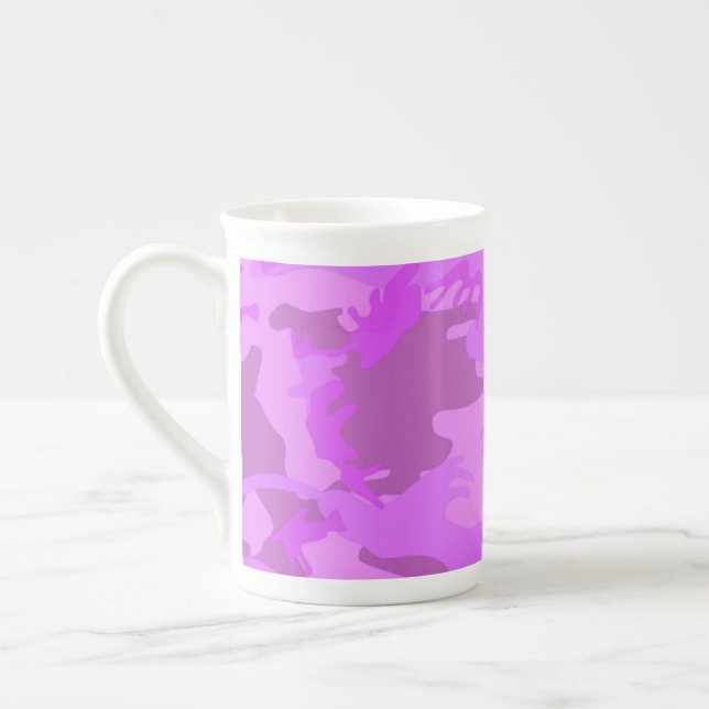 Taza De Porcelana Camuflaje morado claro (Izquierda)