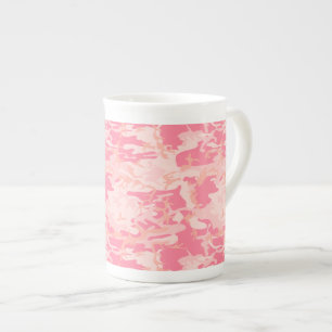 Taza De Porcelana Camuflaje rosa, ejército, ejército