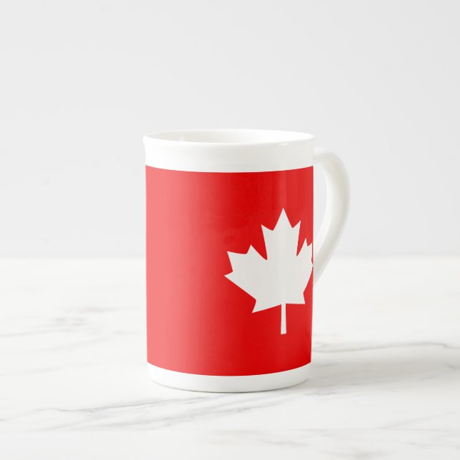 Taza De Porcelana Canadá: 1867 Aniversario 150 Años (Derecha)
