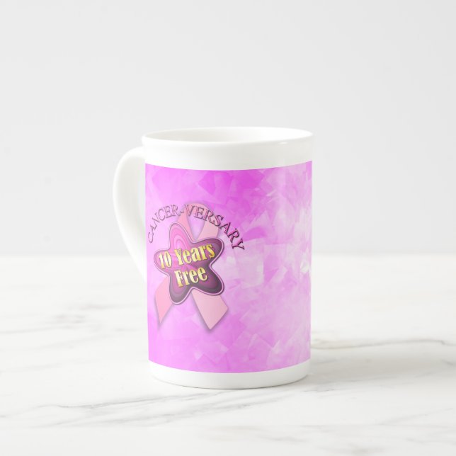 Taza De Porcelana Cáncer feliz (Izquierda)