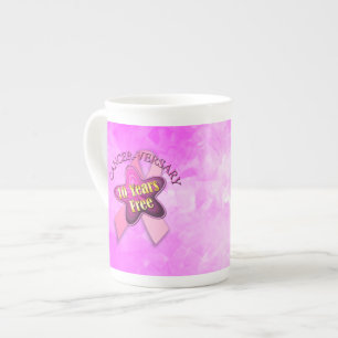 Taza De Porcelana Cáncer-versary feliz